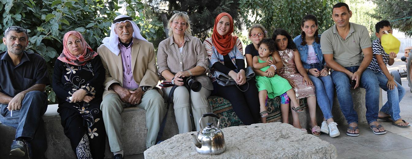 Ursula Mindermann bei einem Besuch im Westjordanland / um-photo.art